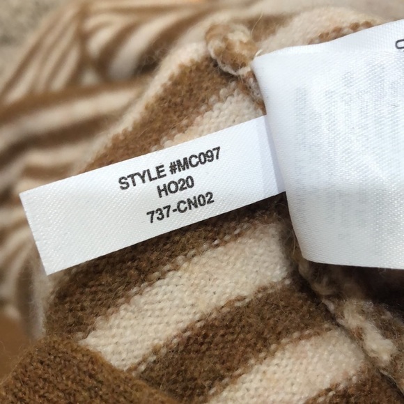 Madewell Stripe Play Smithe Pullover Sweater Size Small Cream Tan - Picture 8 of 11